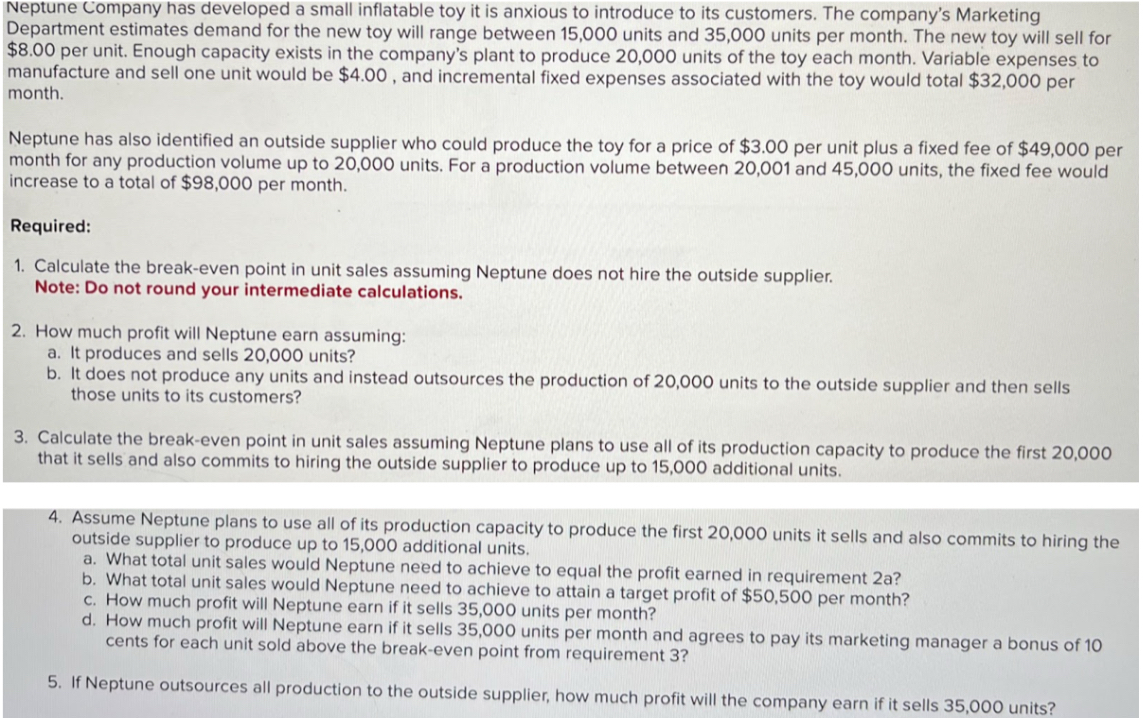 Neptune Company has developed a small inflatable