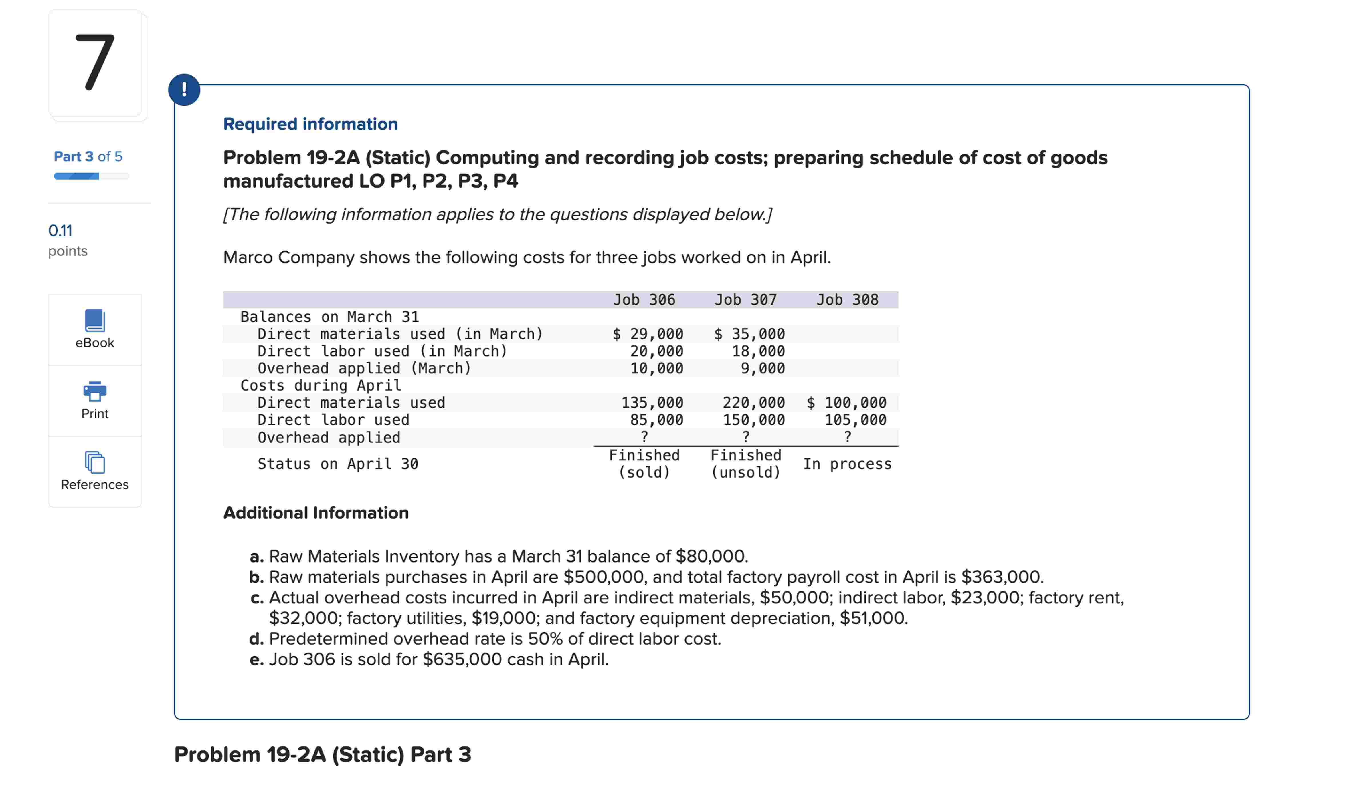 Required information Problem 1 9 - 2 A ( Static )