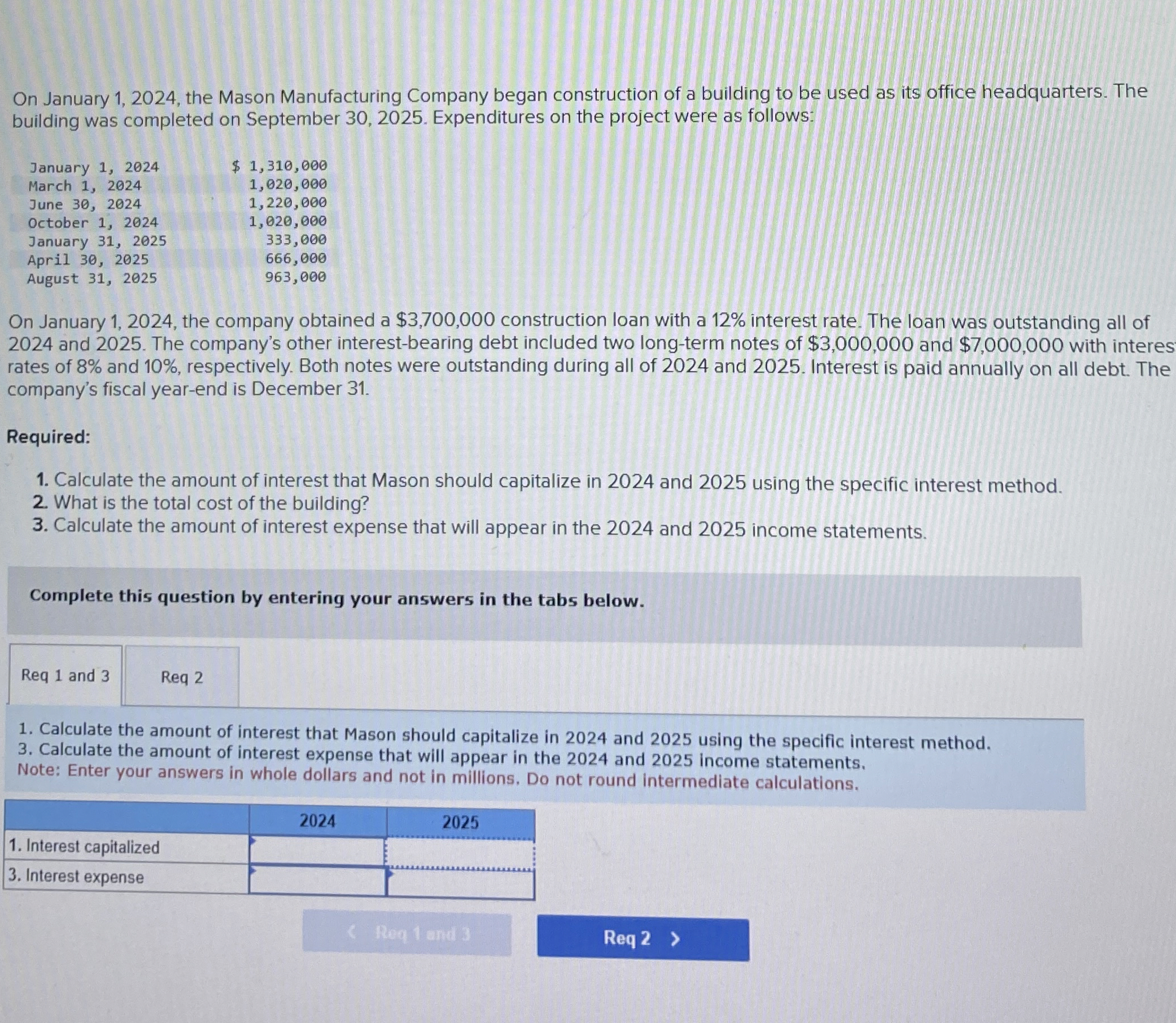 On January 1 , 2 0 2 4 , the Mason Manufacturing