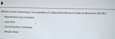 Which of the following is an example of a