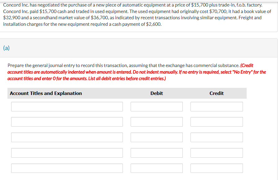Concord Inc. has negotiated the purchase o f a