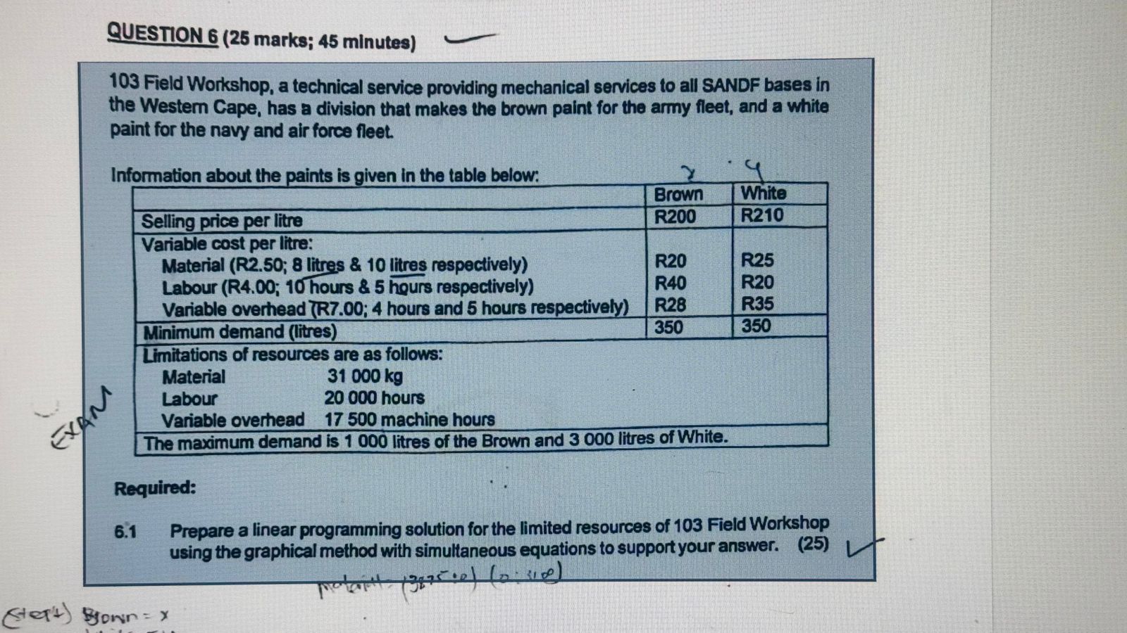 QUESTION 6 ( 2 5 marks; 4 5 minutes ) 1 0 3 Field