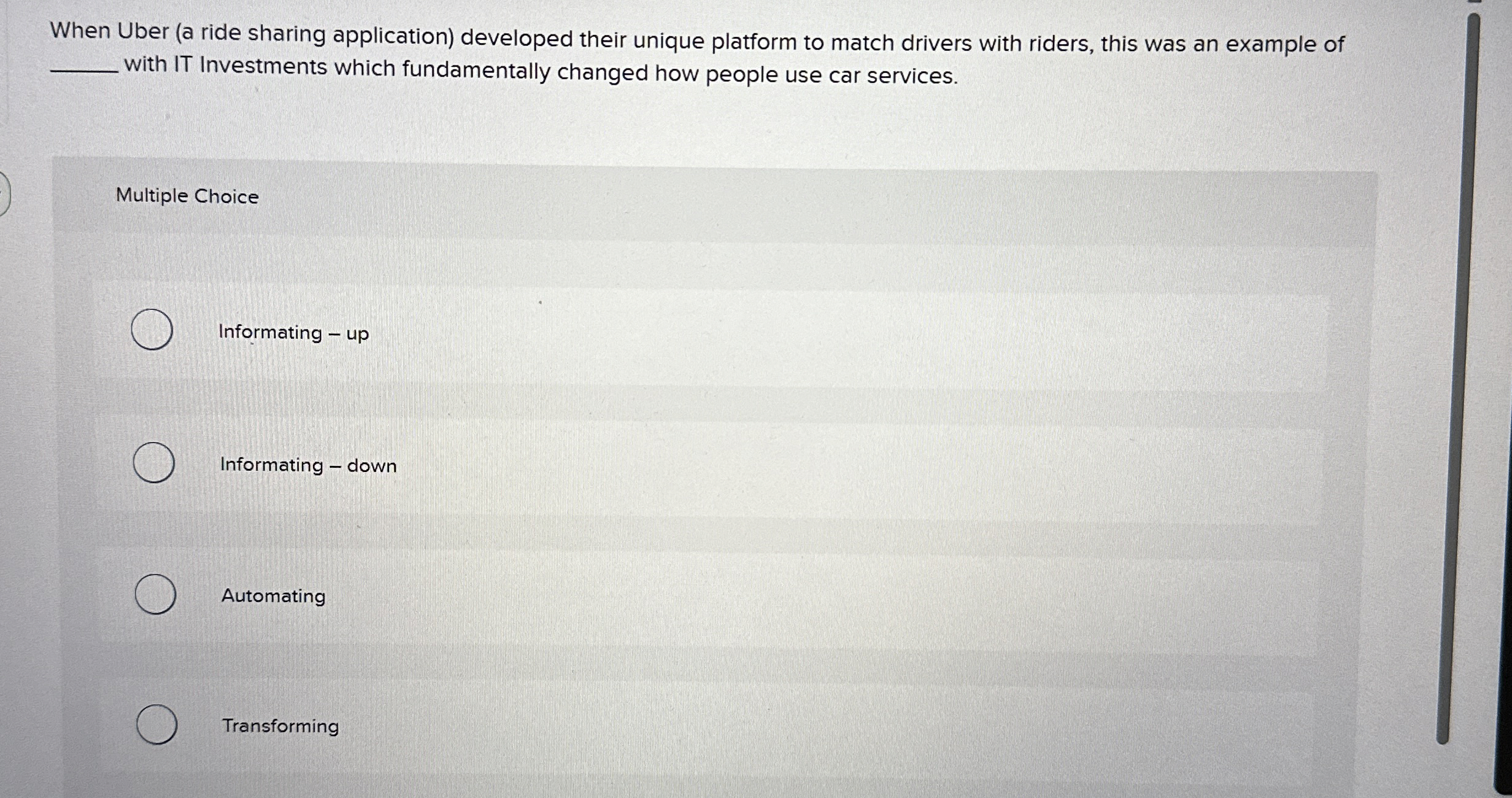 Steps for When Uber ( a ride sharing application
