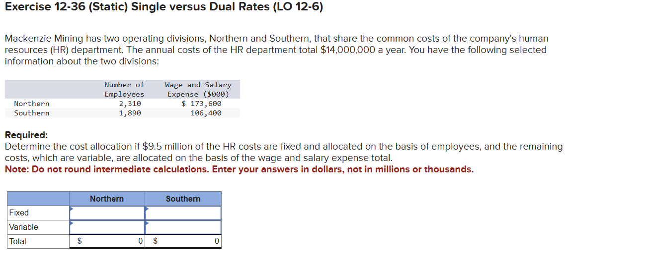 Exercise 1 2 - 3 6 ( Static ) Single versus Dual
