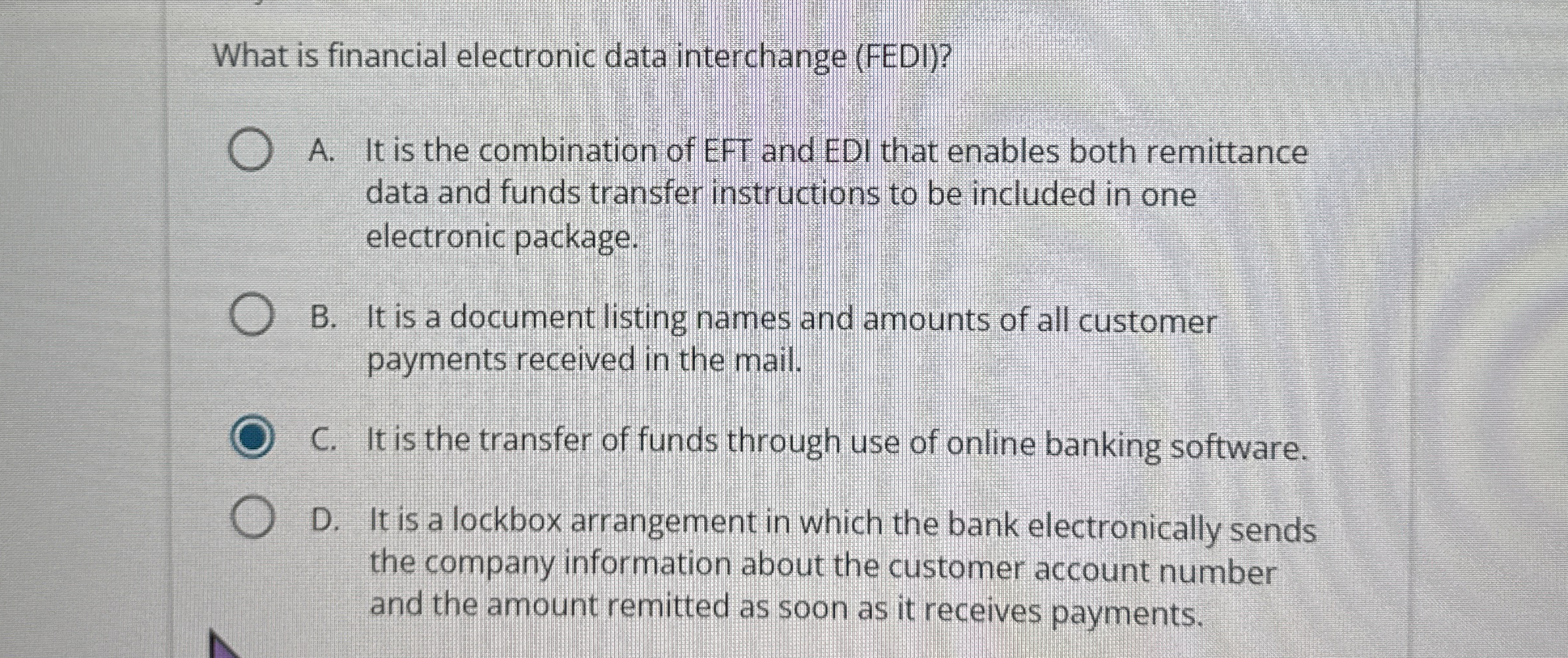 What is financial electronic data interchange (
