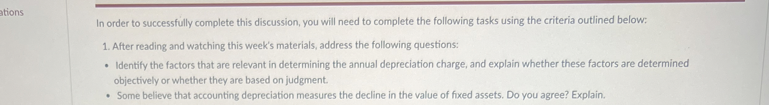 In order to successfully complete this