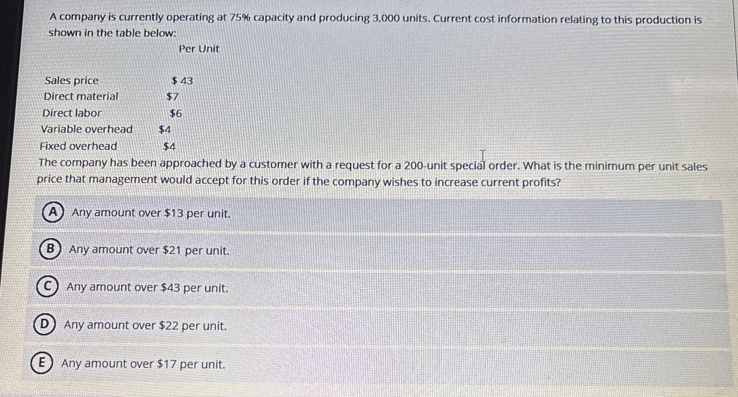 Which of the following is not part of the flow of