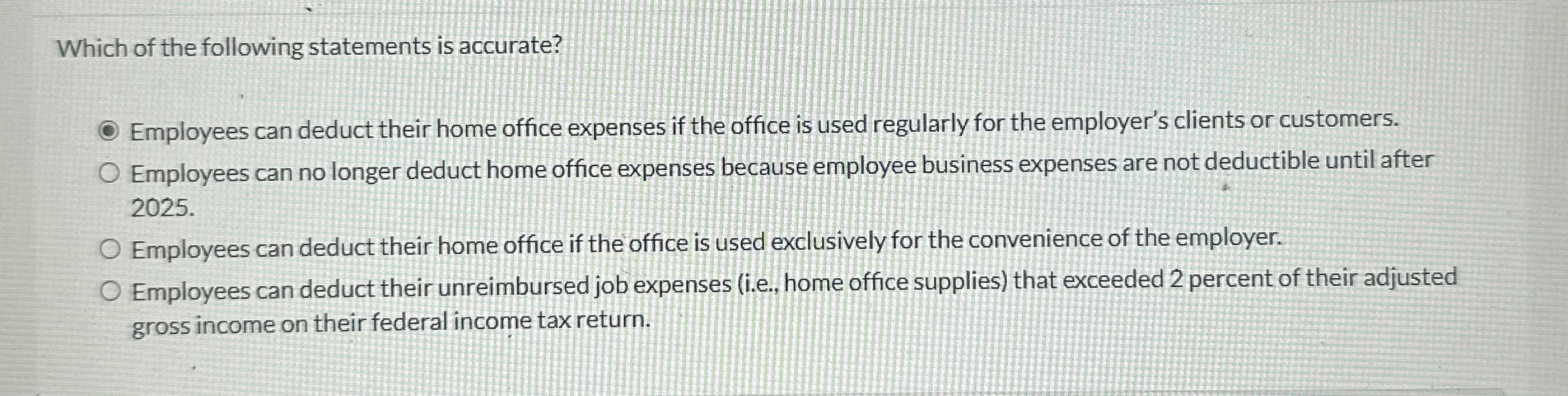 Which of the following statements is accurate?