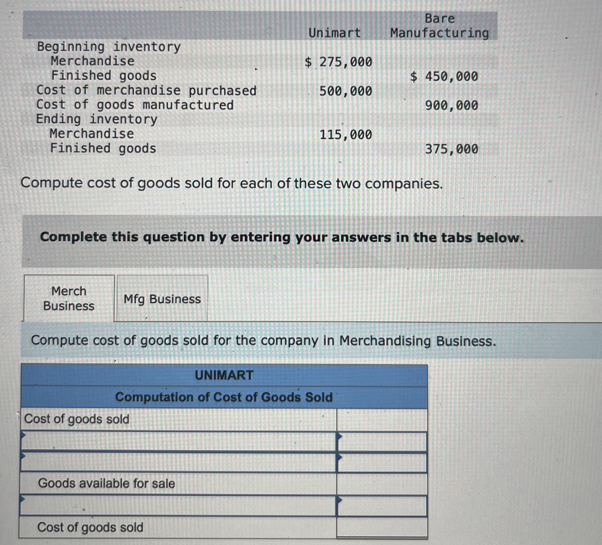 \ table [ [ , Unimart, \ table [ [ Bare ] , [