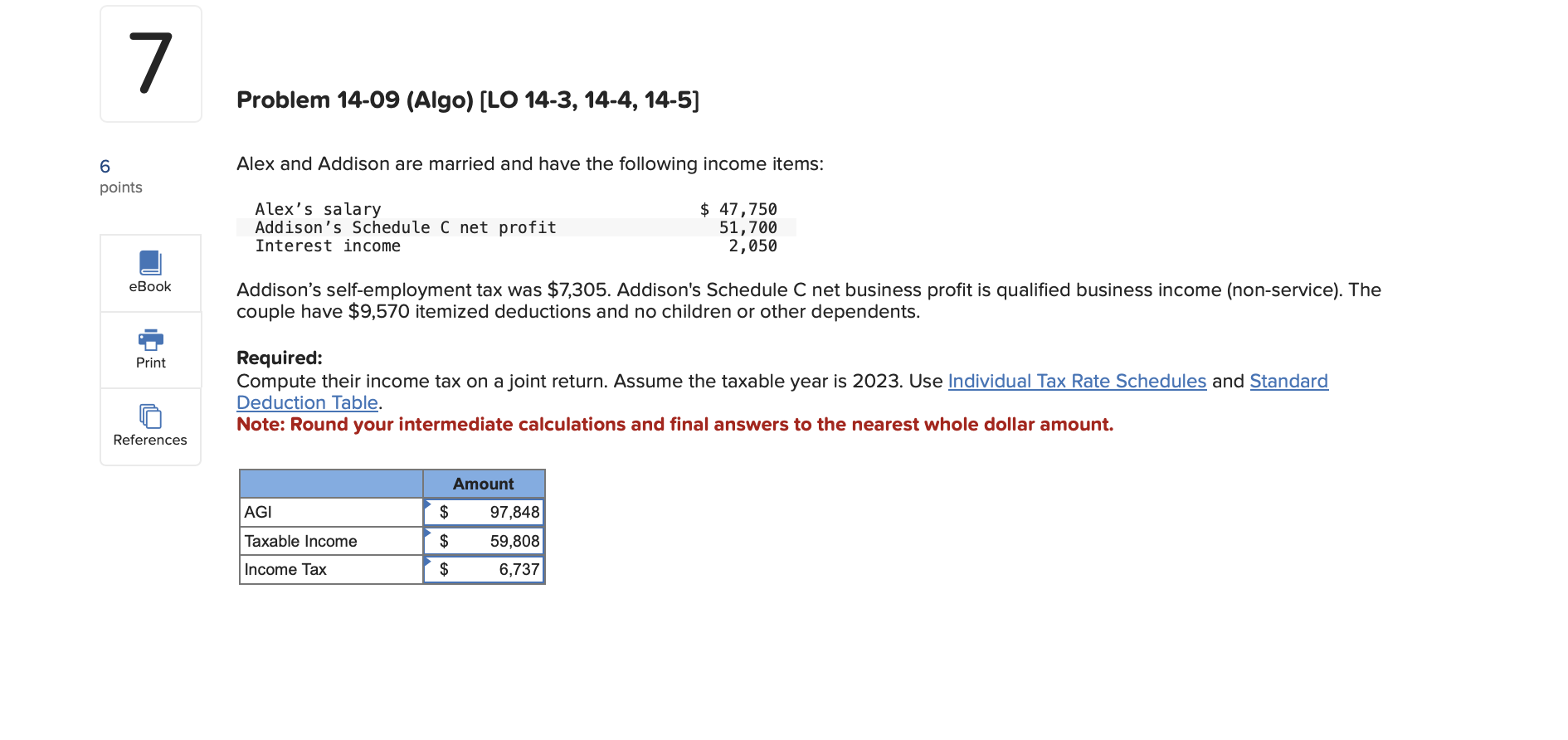 Problem 1 4 - 0 9 ( Algo ) [ LO 1 4 - 3 , 1 4 - 4