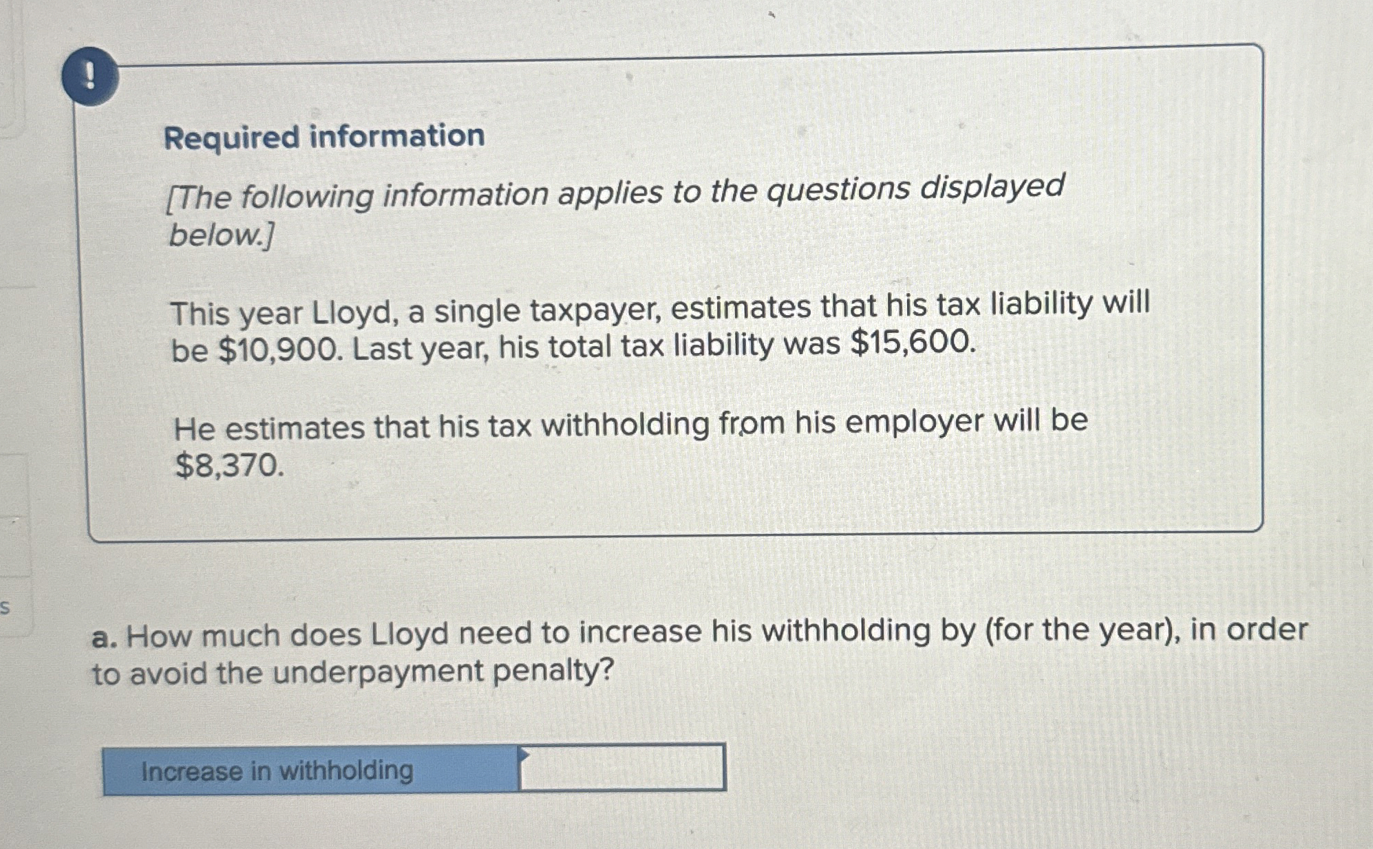 ! Required information [ The following