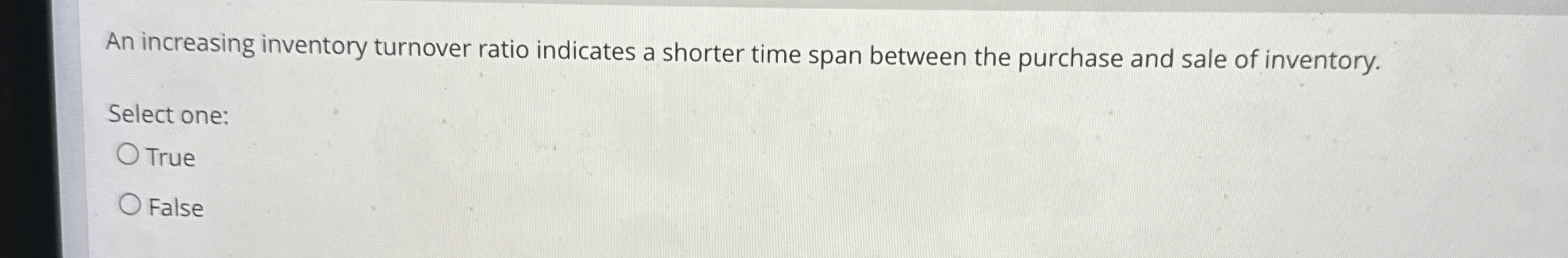 An increasing inventory turnover ratio indicates