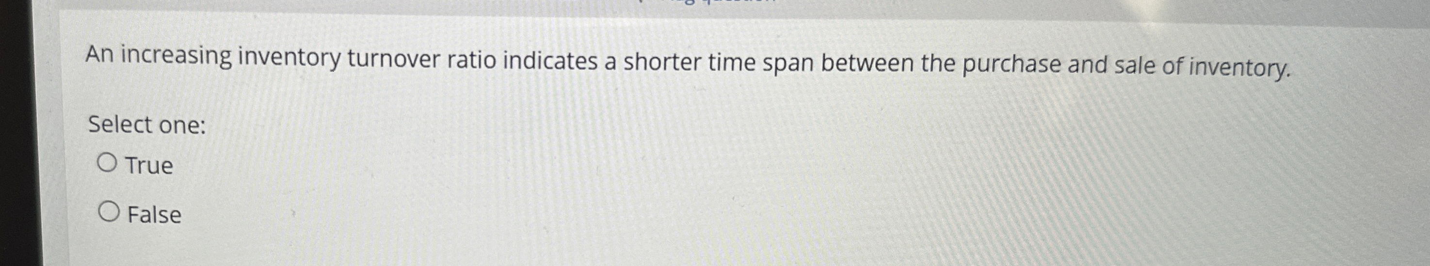 An increasing inventory turnover ratio indicates