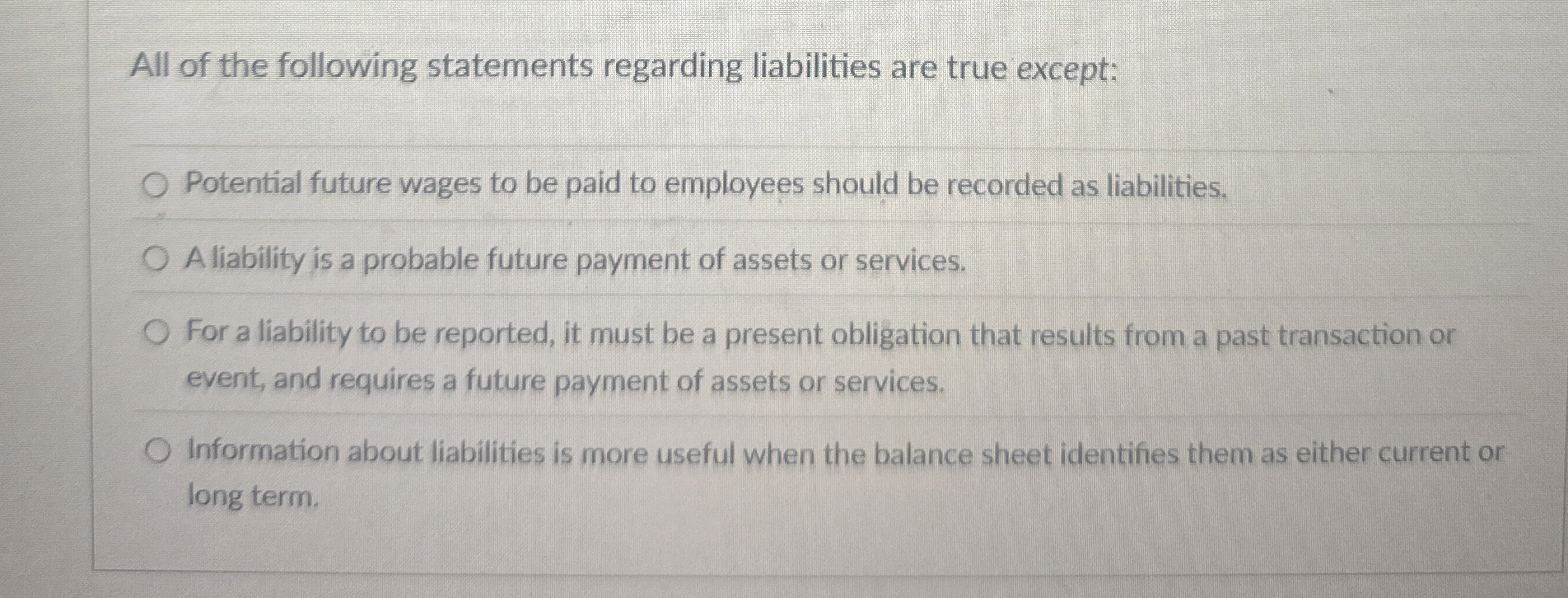 All of the following statements regarding