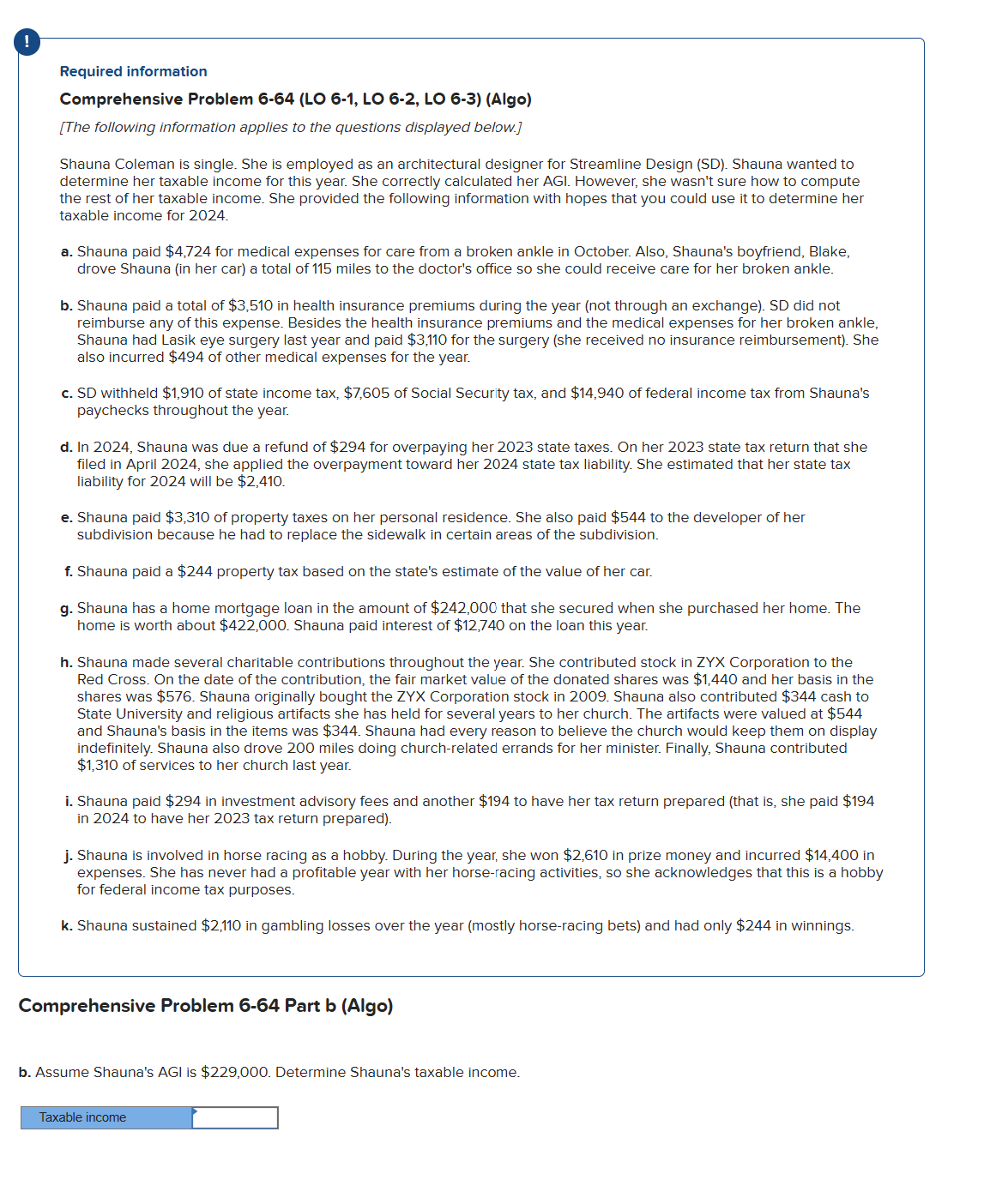 Comprehensive Problem 6 - 6 4 Part b ( A l g o )