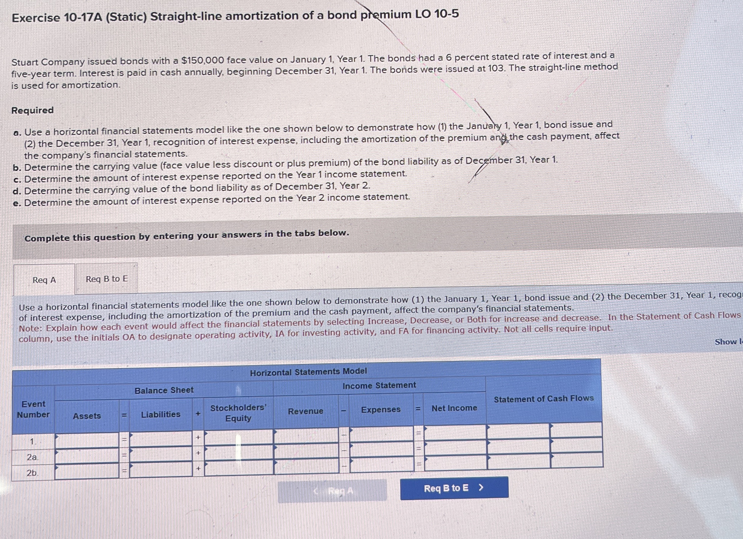 Exercise 1 0 - 1 7 A ( Static ) Straight - line