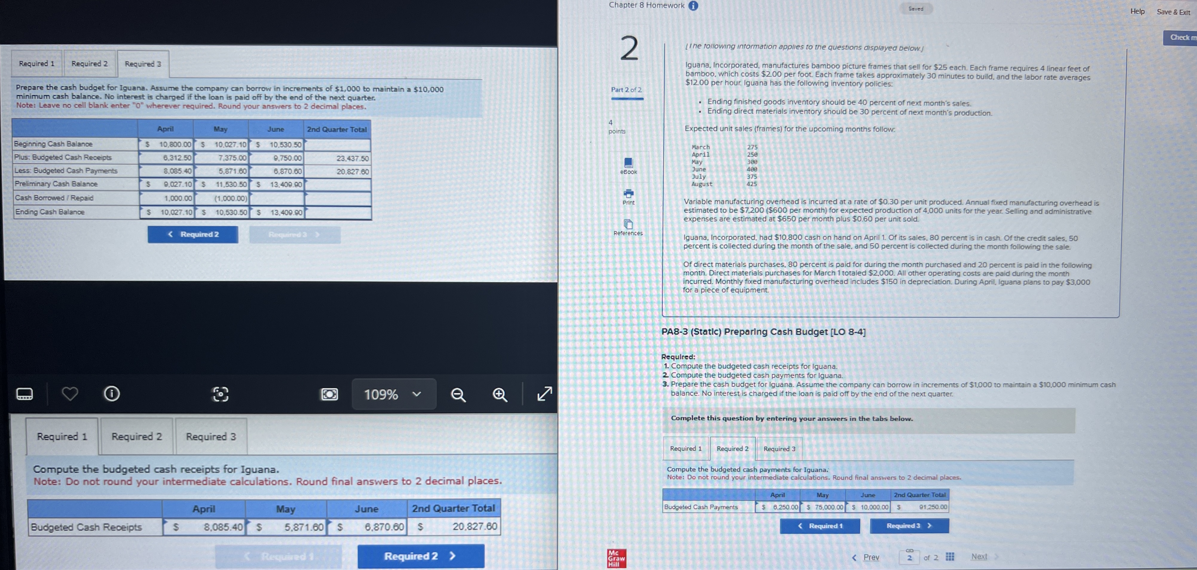 Chapter 8 Homework Saved Help Save & Exit