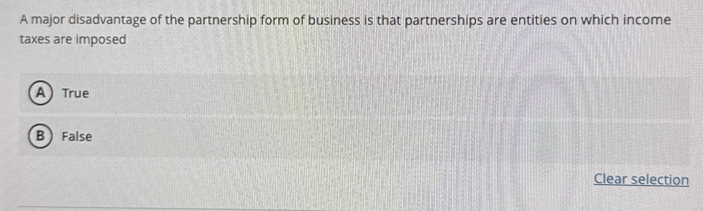 A major disadvantage of the partnership form of