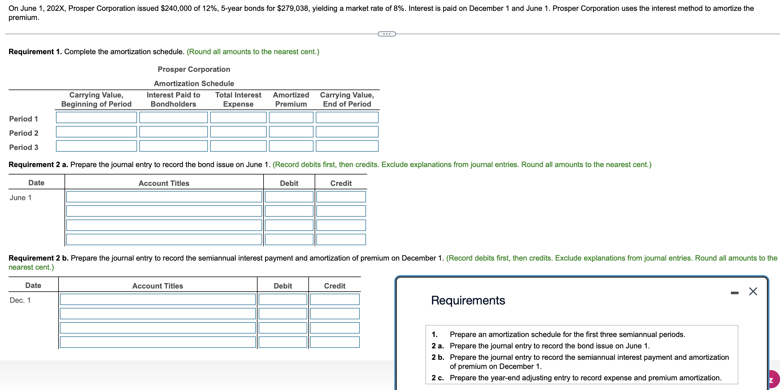 On June 1 , 2 0 2 X , Prosper Corporation issued