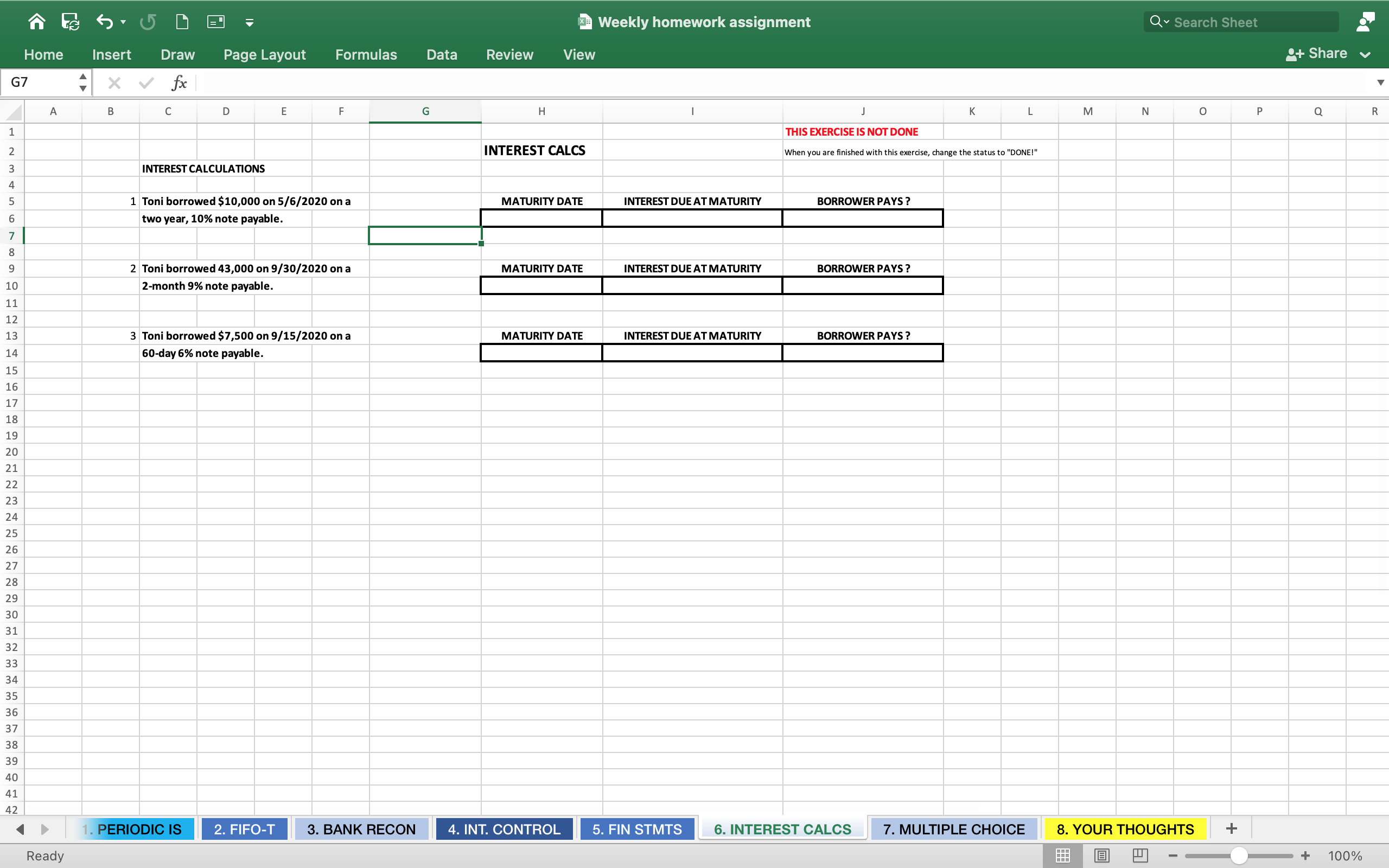 Need help with this question. 3 Weekly homework