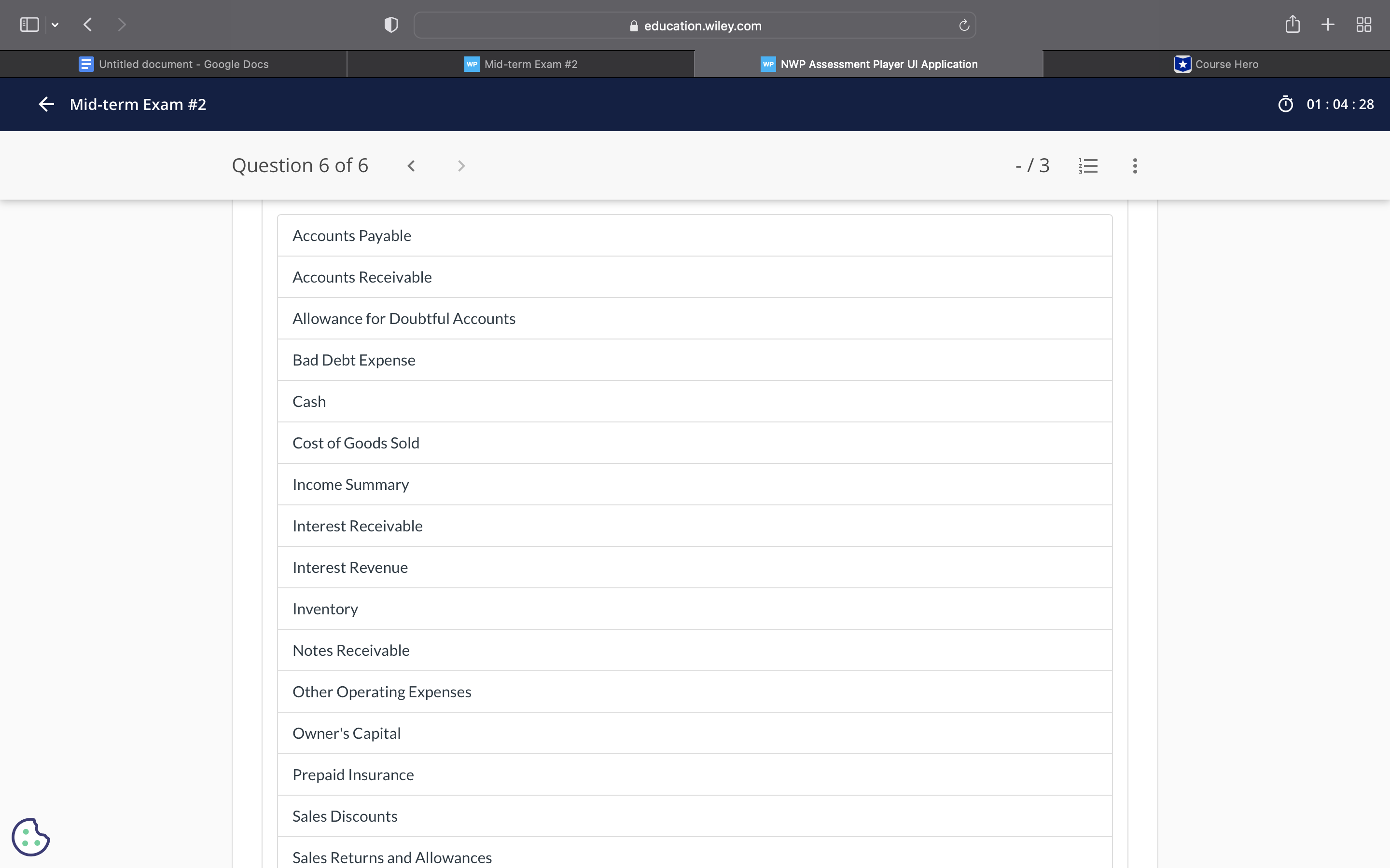 education.wiley.com C + Untitled document -