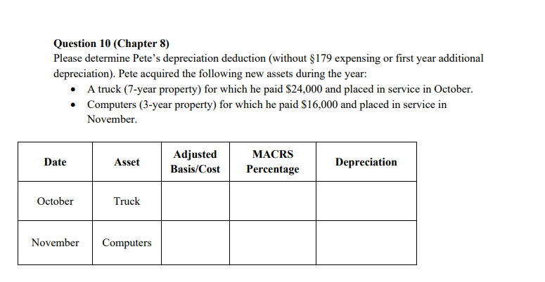 Question 8 (Chapter 7) Sally 1s a single filer.