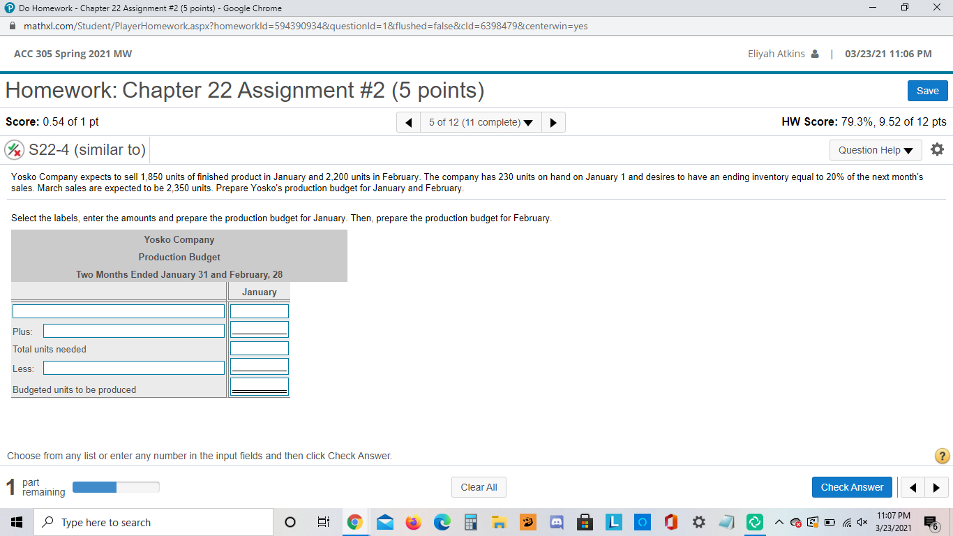 I need help in accounting. Do Homework - Chapter