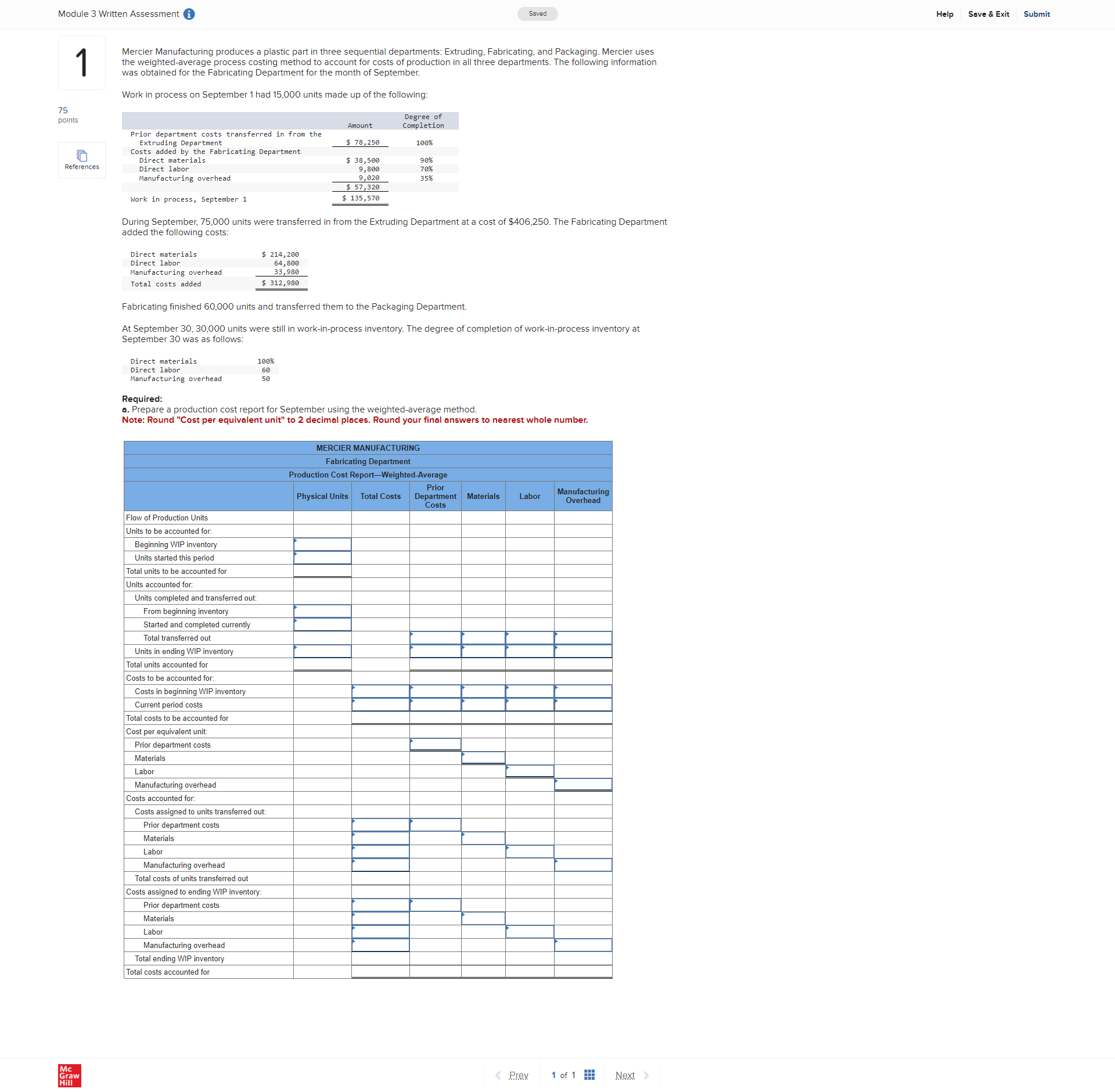 Module 3 Written Assessment Savad 75 points 0