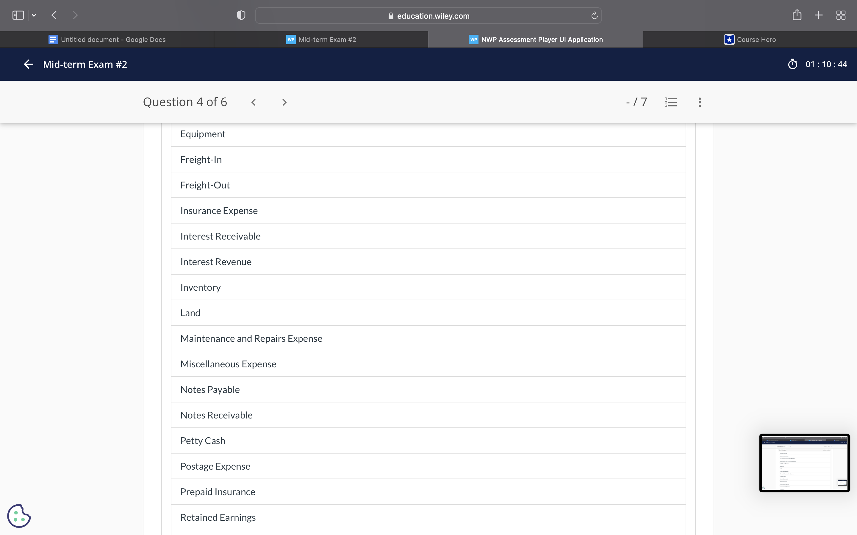 education.wiley.com C I NWP Assessment Player Ul