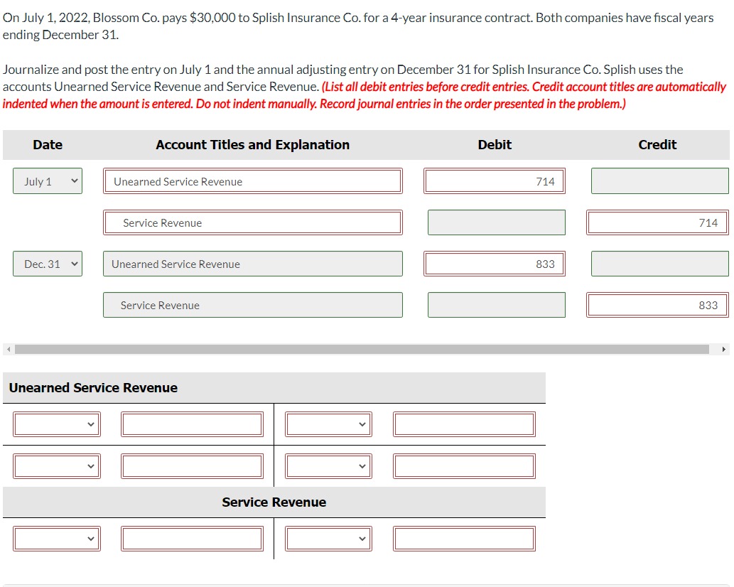 On July 1, 2022, Blossom Co. pays $30,000 to