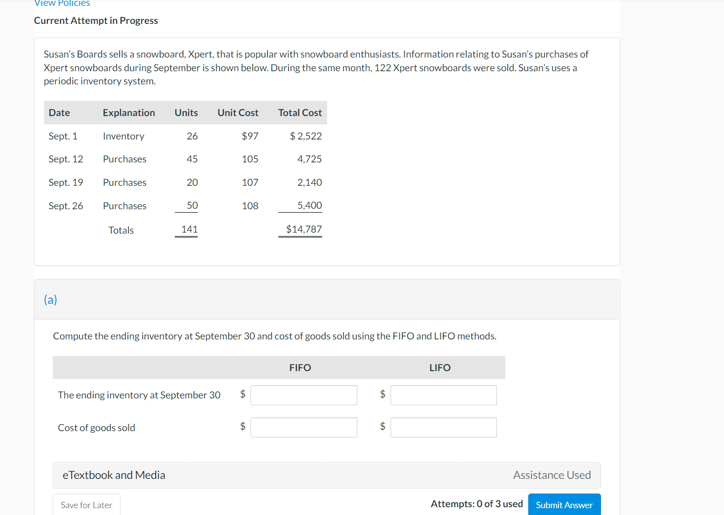 View Policies Current Attempt in Progress