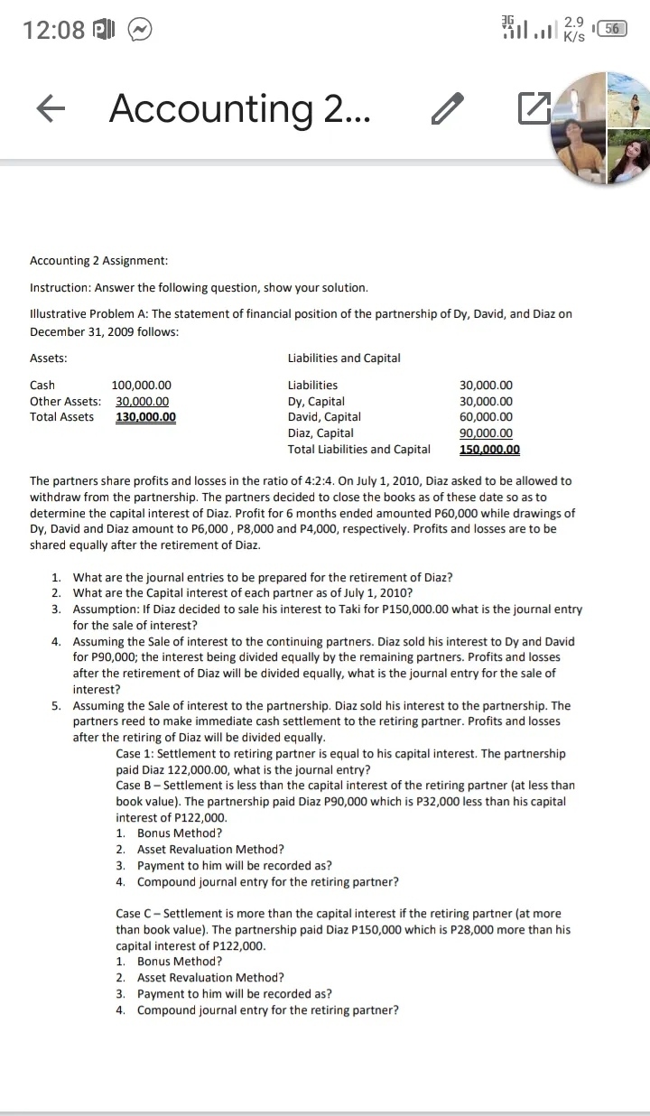 12:08 fill (E) 6 Accounting 2... / Aeoounting