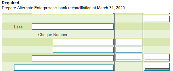 Required Prepare Alternate Enterprises's