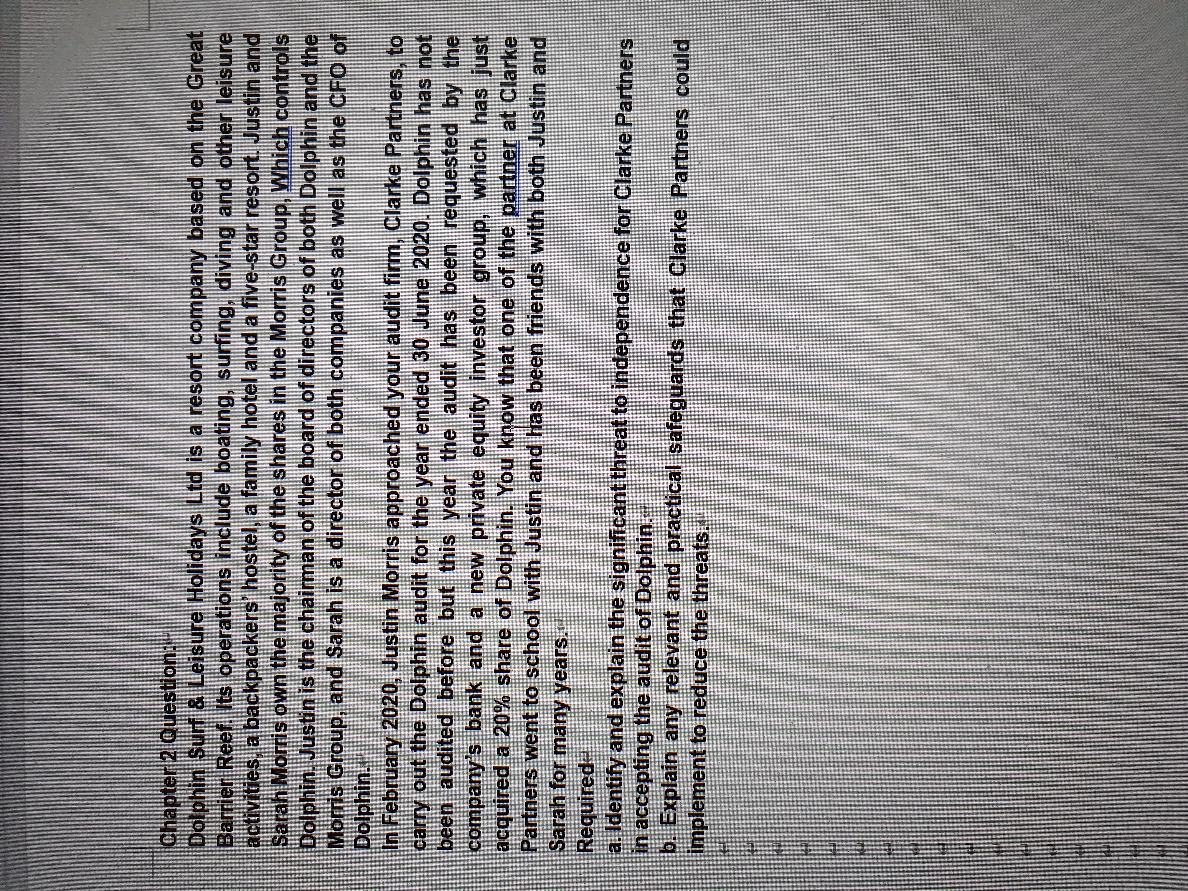 Chapter 2 Question: Dolphin Surf & Leisure