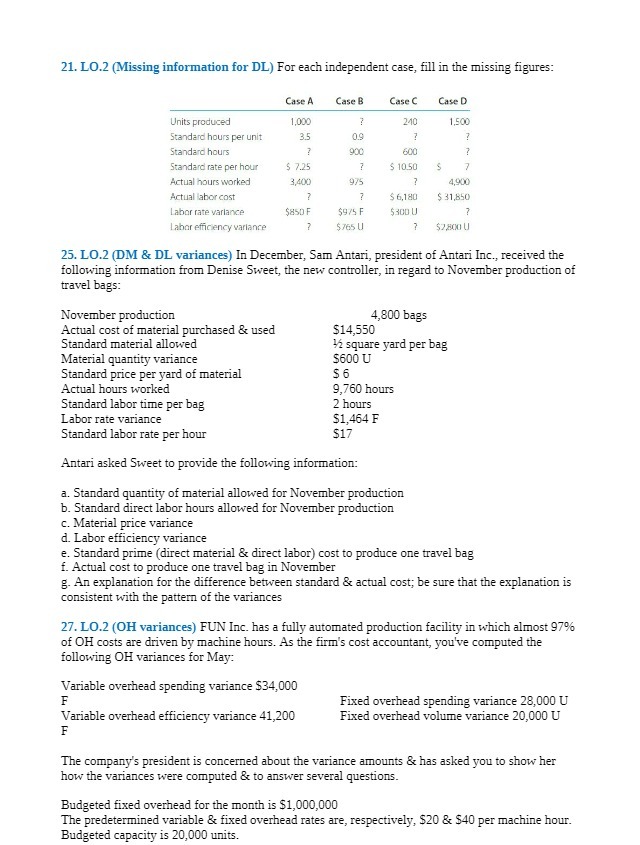 21. LO.2 (Missing information for DL) For each