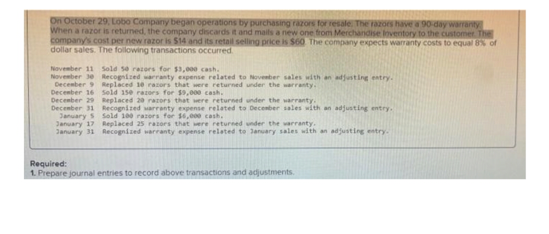 Please provide narrations also use comma and