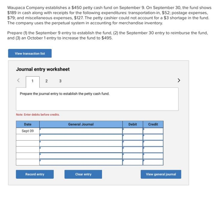 How do I prepare (1) the September 9 entry to