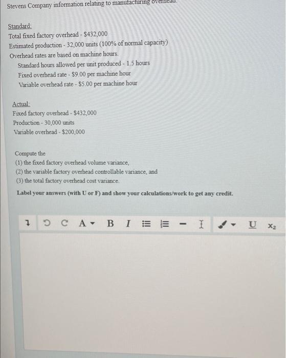 Please answer by showing formula , working with