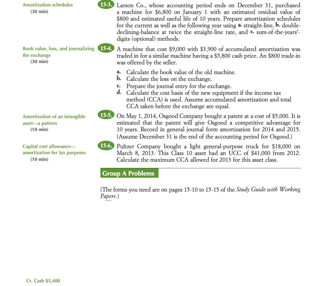 Amortization schedules @ Larson Co., whose