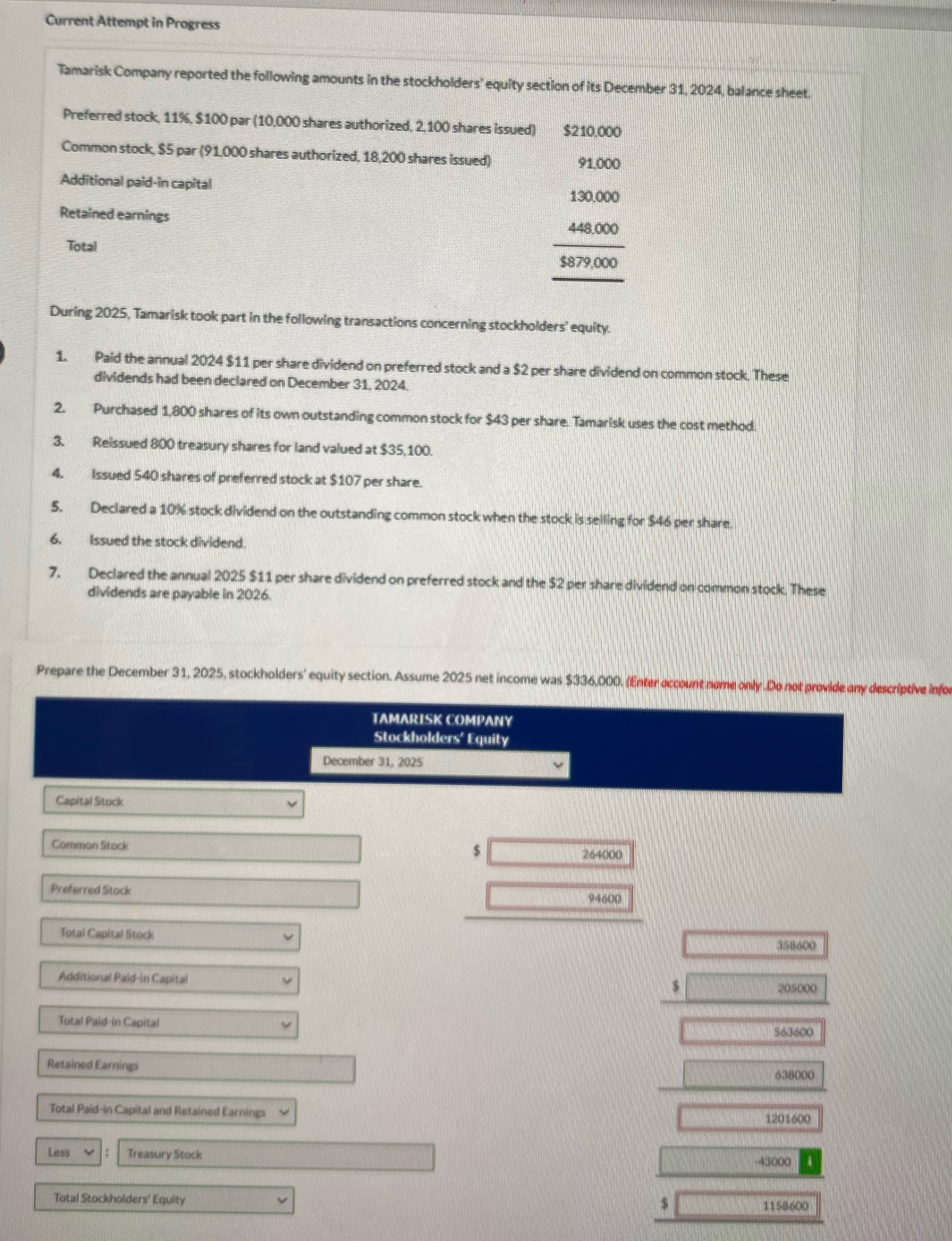Please explain the entries in a excel spreadsheet