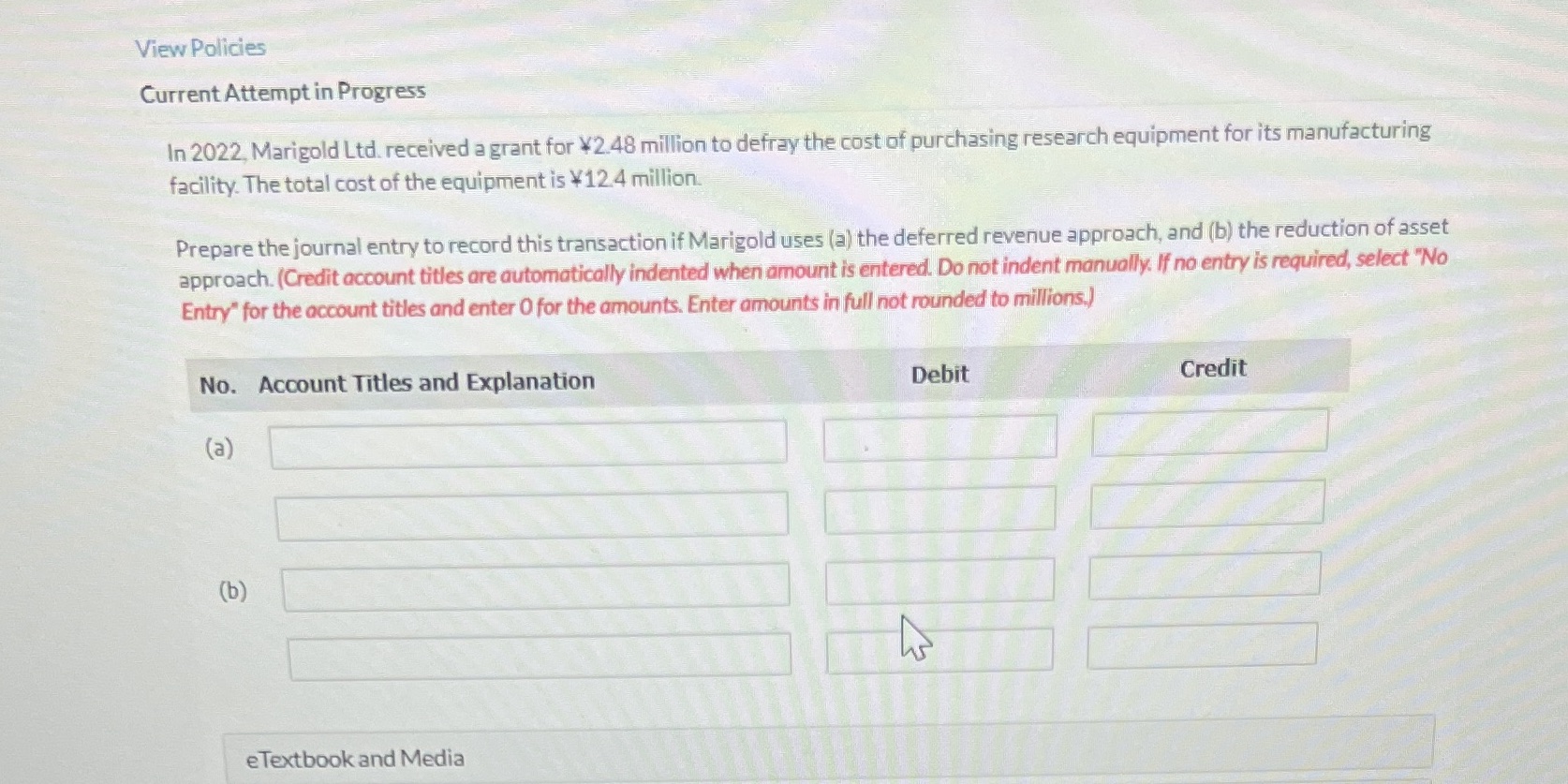 View Policies Current Attempt in Progress In
