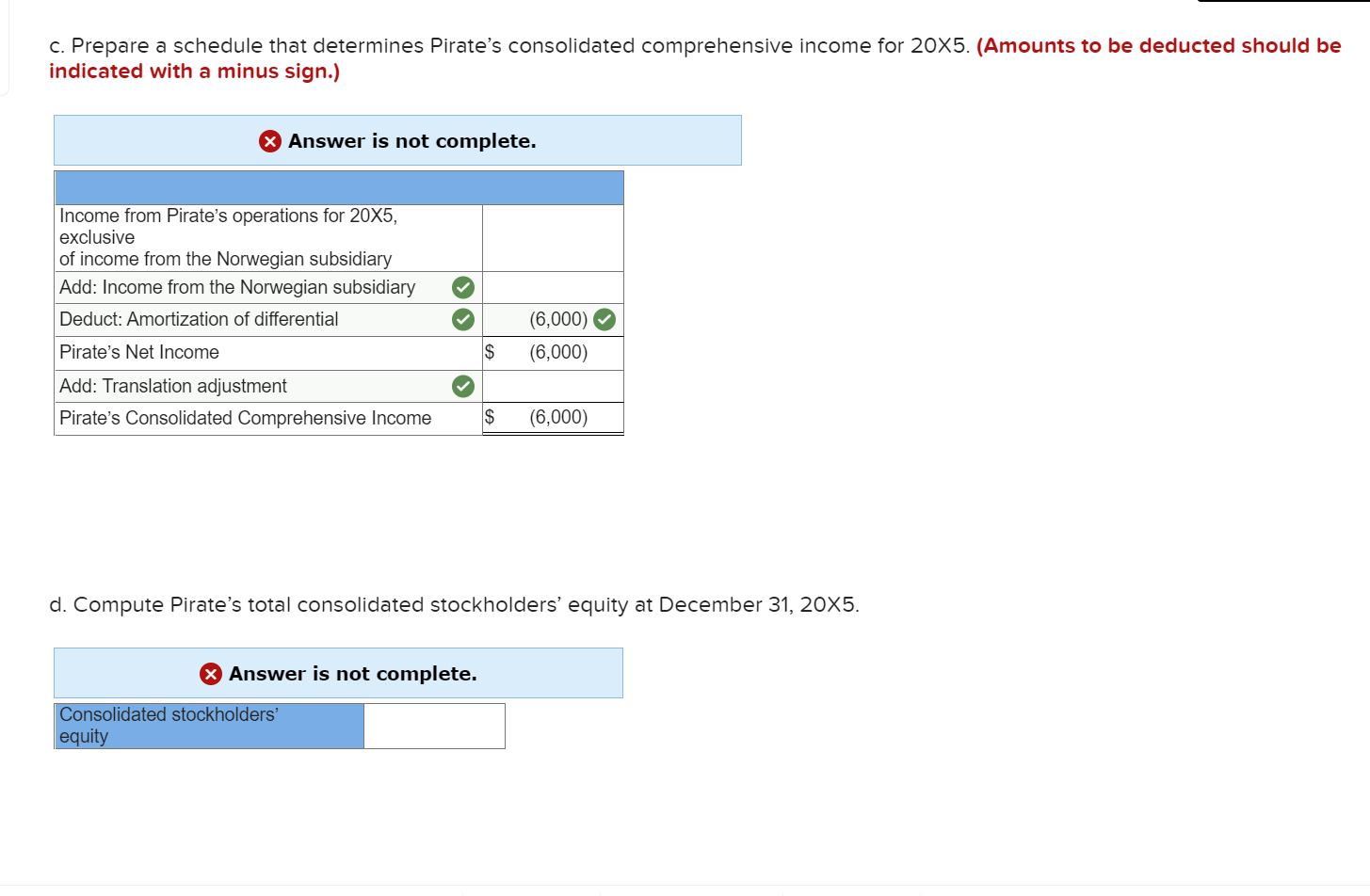 On January 1. 20x5. Pirate Company acquired all