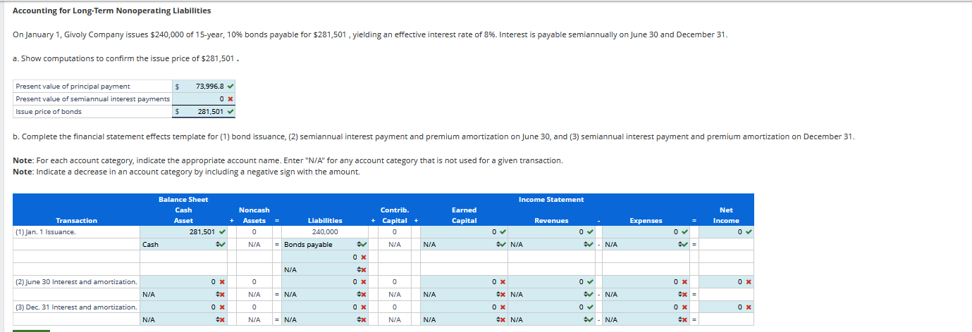 PLEASE CORRECT AND ANSWER THESE ON THE TABLES AS