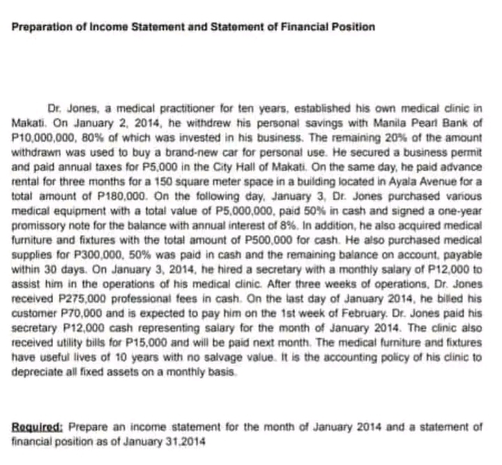 pls help me out asp thanks Preparation of Income