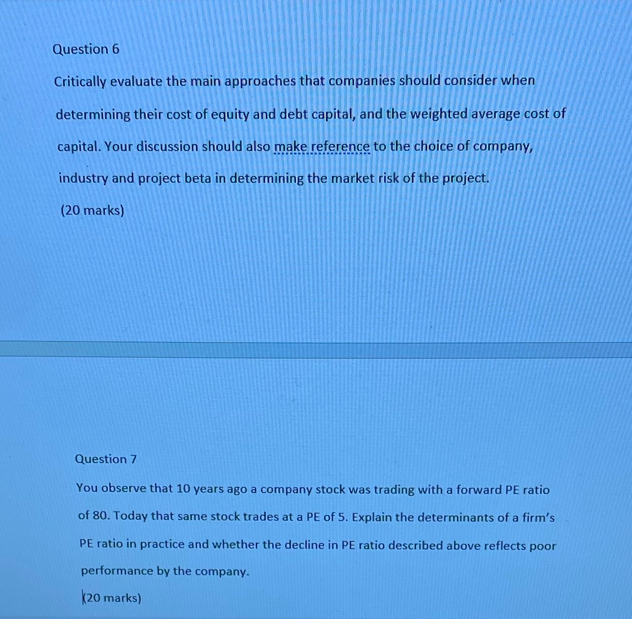Question 6 Critically evaluate the main
