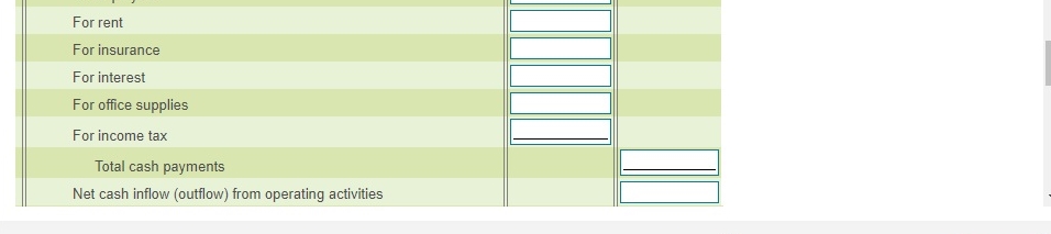 The income statement and additional data of