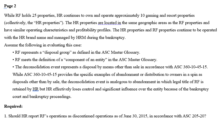 Page 1 Case 2 Quit While You're Ahead House