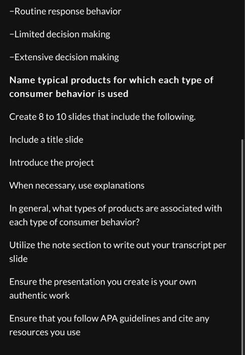 3 Description |{Create a Power Point slide show