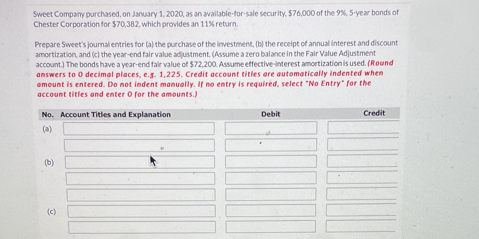 Sweet Company purchased, on January 1, 2020, as