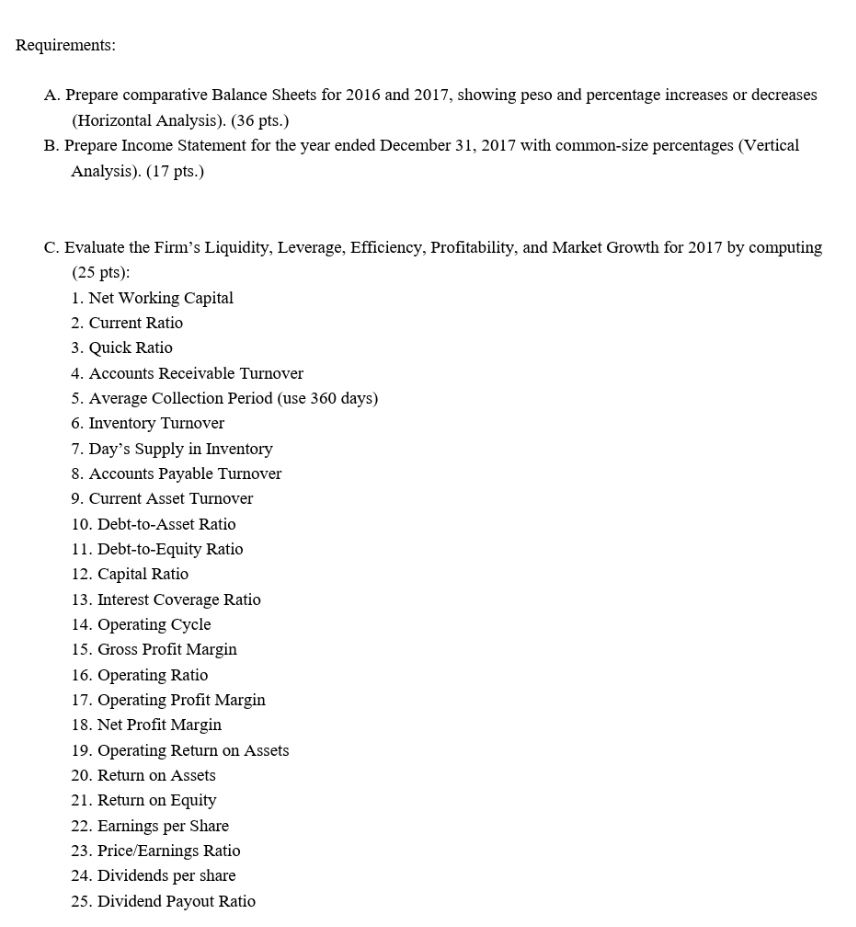 PLEASE HELP ME TO ANSWER REQUIREMENT "C" ONLY.